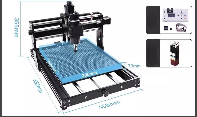 CNC Milling & Laser Engraving Machine for High-Precision DIY Acrylic, Wood, and Relief Carving - Image 4