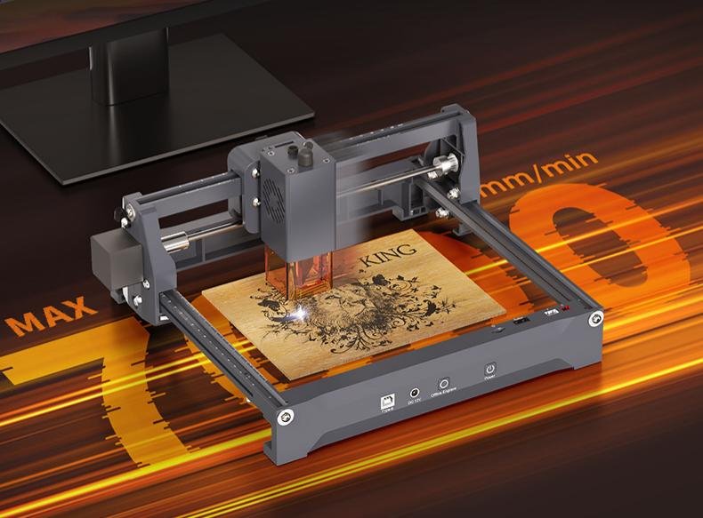 Compact Desktop Laser Engraver with Red & Blue Laser and Built-in Camera - Image 9