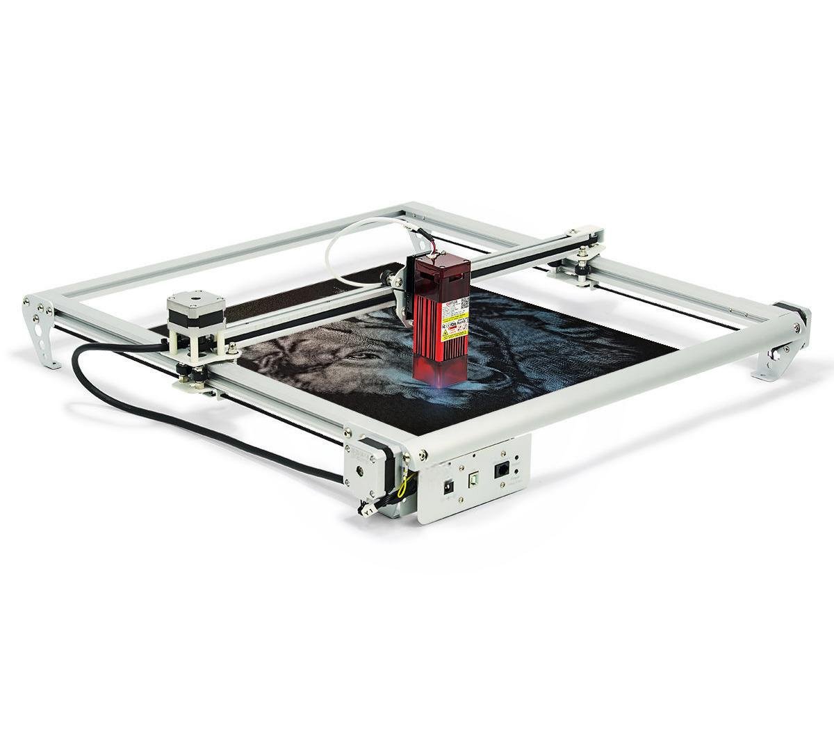 Diode Laser Engraver Machine with Adjustable Working Area for Wood, Metal, and Acrylic