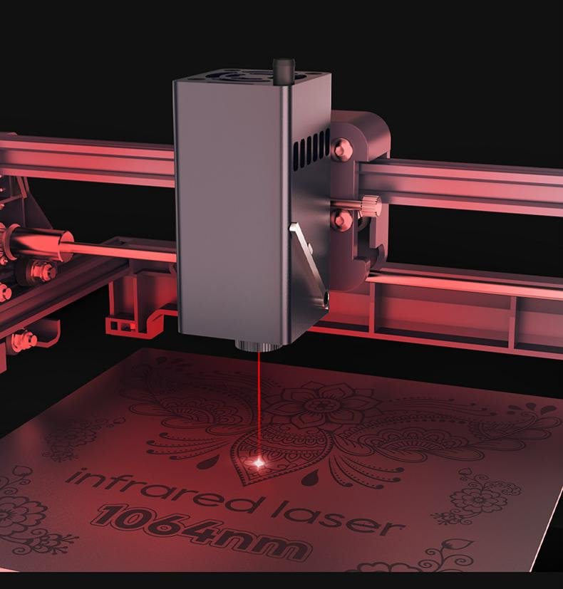 Compact Desktop Laser Engraver with Red & Blue Laser and Built-in Camera - Image 6