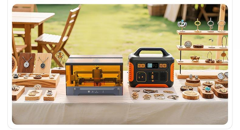 Compact Desktop Laser Engraver with Red & Blue Laser and Built-in Camera - Image 2