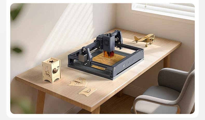 Compact Desktop Laser Engraver with Red & Blue Laser and Built-in Camera - Image 10